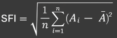 Spectral Flatness Index